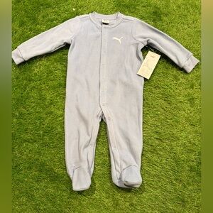 Puma Soft Gray Kids Footie One Piece